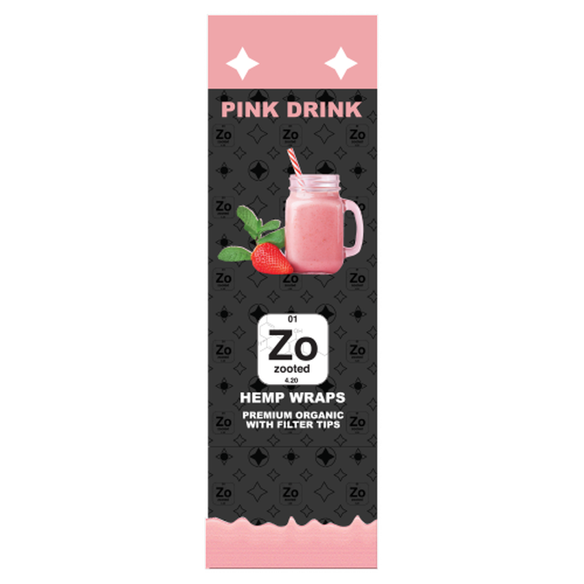 Zooted Hemp Wraps - Pink Drink Zooted Brandz Zooted Hemp Wraps - Pink Drink Zooted Brandz