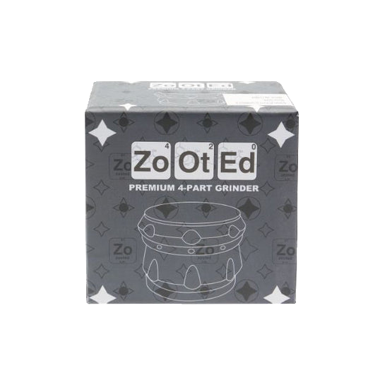 Zooted 4-Piece Herb Grinder - Gold