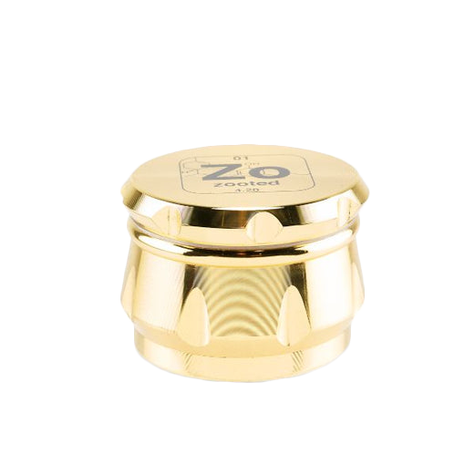 Zooted 4-Piece Herb Grinder - Gold