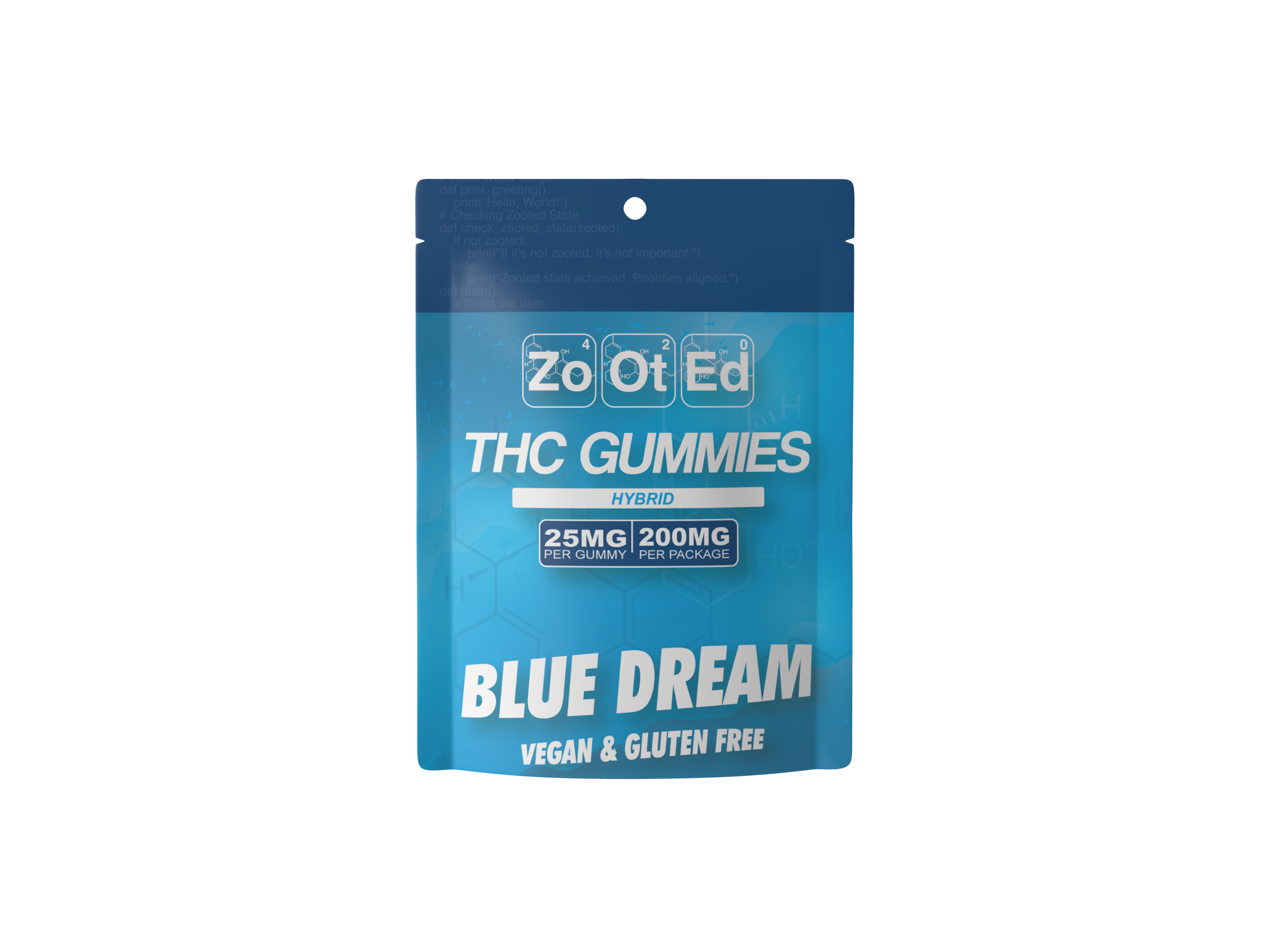 Blue Dream THC Infused Gummies - 200MG Per Package Vegan & Gluten Free