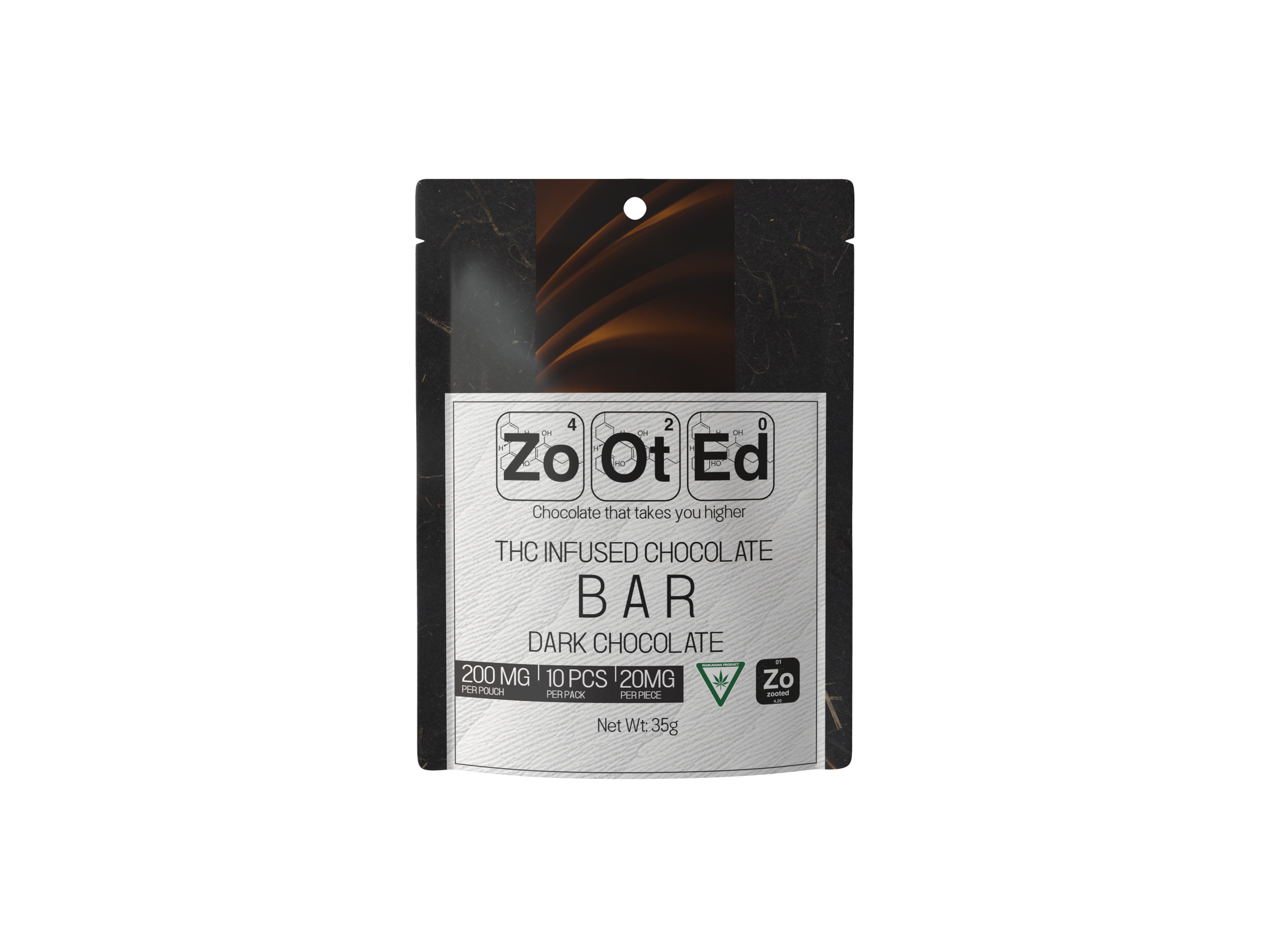 Dark Chocolate Bar - THC Infused Chocolate Bar