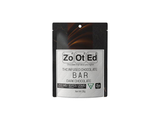 Dark Chocolate Bar - THC Infused Chocolate Bar