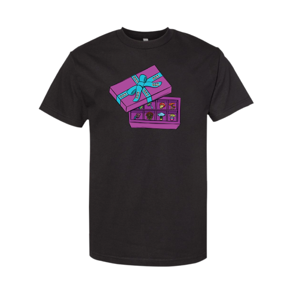 Zooted Gift Box Black T Shirt (1 Count, 3 Count OR 6 Count)-Novelty, Hats & Clothing