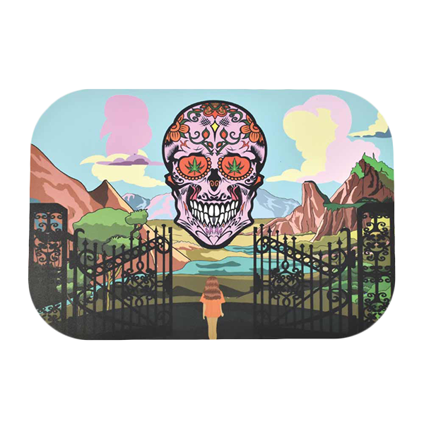 Zooted Land Skully Artistic Rolling Tray