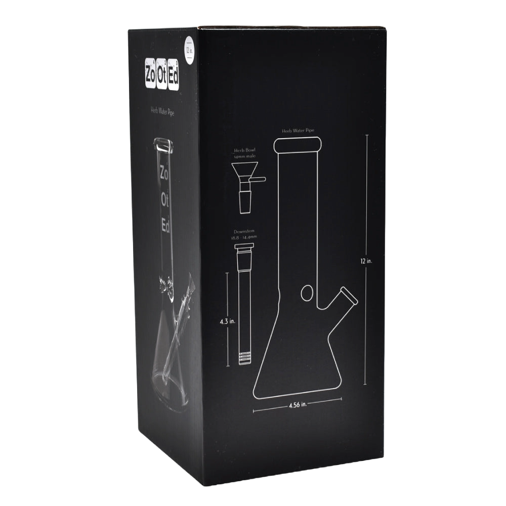 Zooted 12" Beaker Water Pipe - (1 Count)