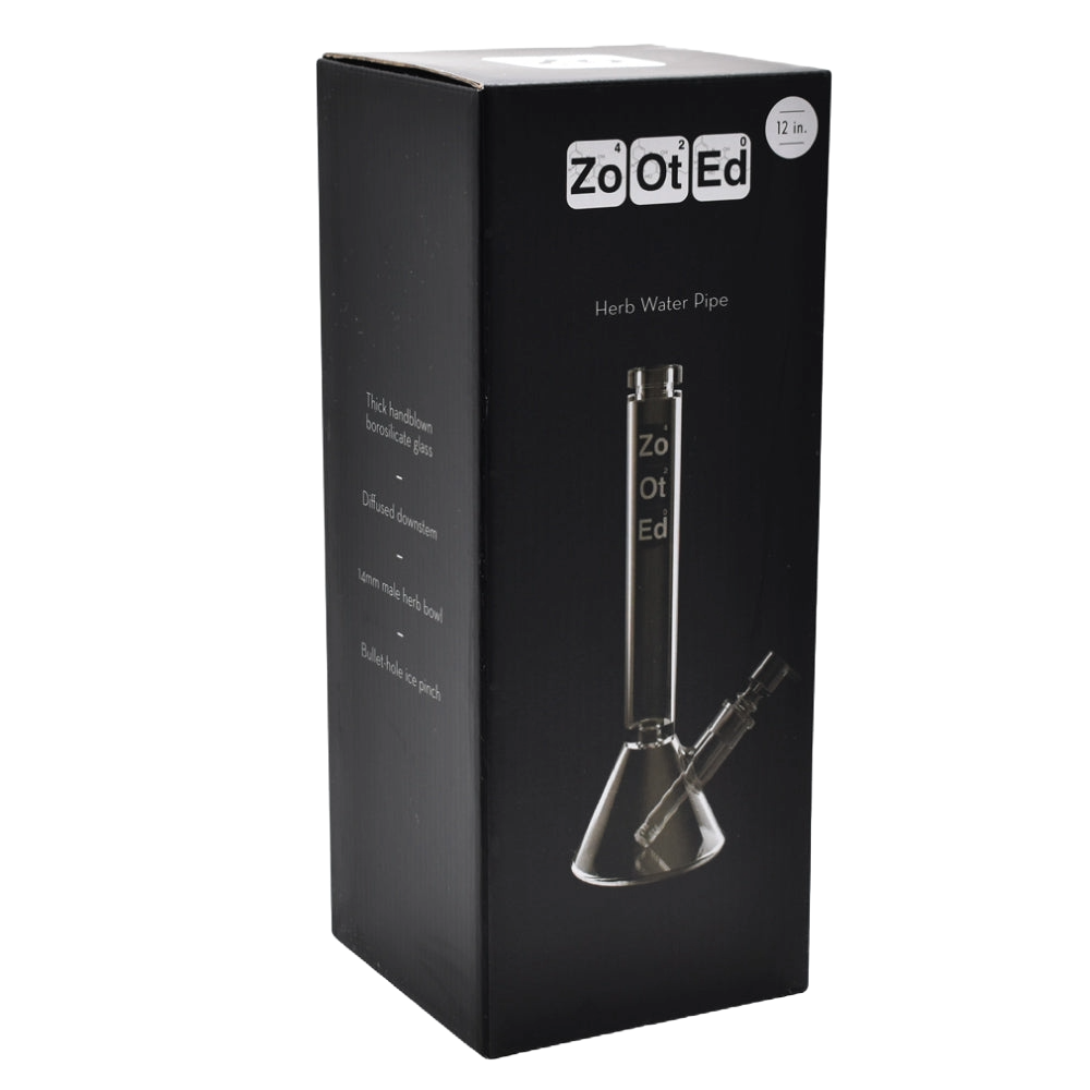 Zooted 12" Slim Beaker Water Pipe - (1 Count)