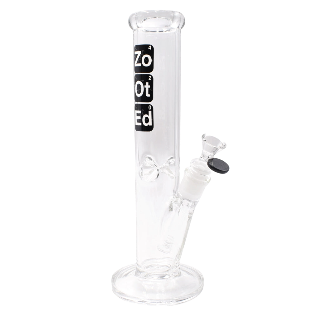 Zooted 12" Straight Tube Water Pipe - (1 Count)