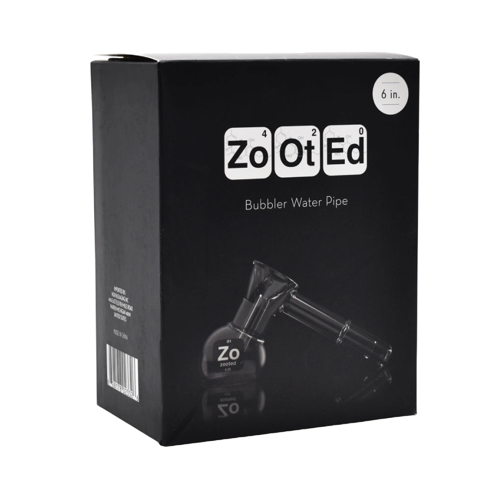 Zooted 6" Bubbler Water Pipe - (1 Count)