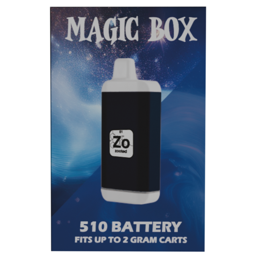 Zooted Brandz - Magic Box Concealed 510 Battery - Black - (1 Count Or 10 Count Display)-Vaporizers, E-Cigs, and Batteries