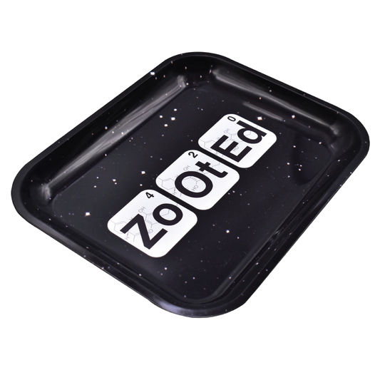 Zooted Large Rolling Tray - Black or White - (1 Count)