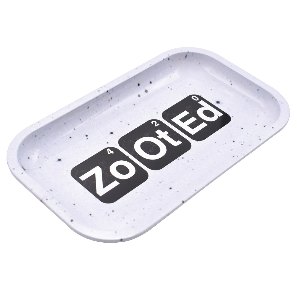 Zooted Medium Rolling Tray - Black or White - (1 Count)