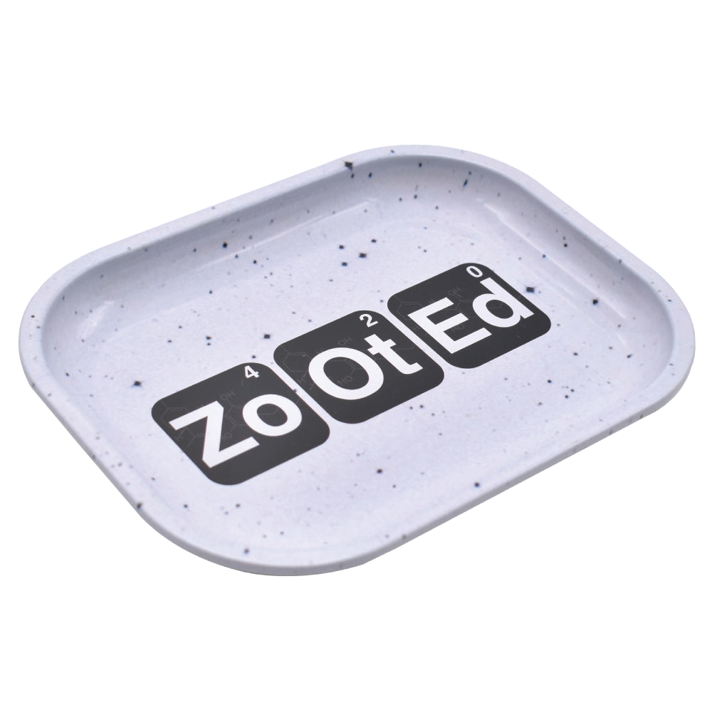 Zooted Small Rolling Tray - Black or White - (1 Count)