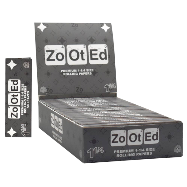 Zooted Premium 1-1/4 Rolling PaperZ - Natural
