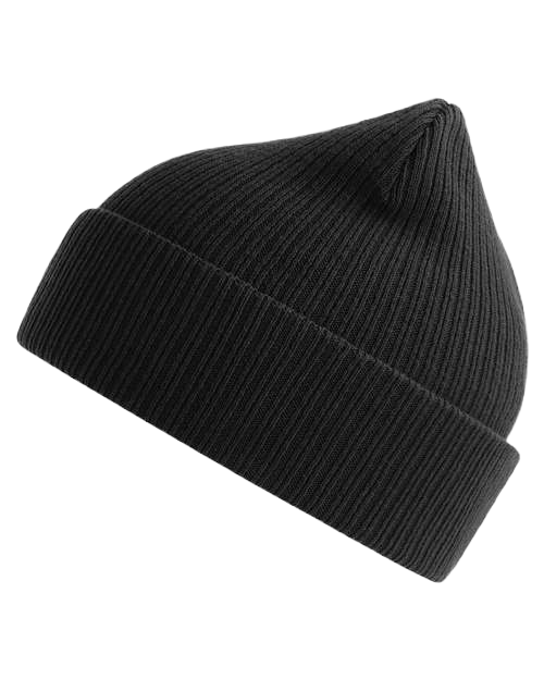 Zooted Smiley Black Unisex Beanie - One Size Fits All