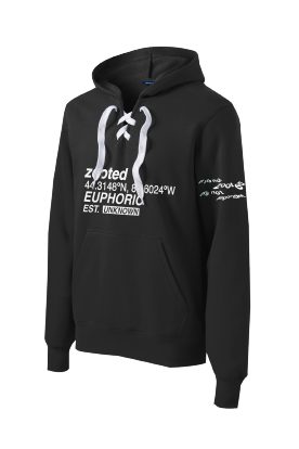 Zooted Euphoric Lace Up Hooded Sweat Shirt