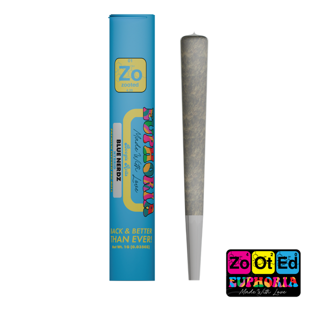 Blue Nerdz Boogie Roll Pre-Roll - 1G Premium Pre-Roll