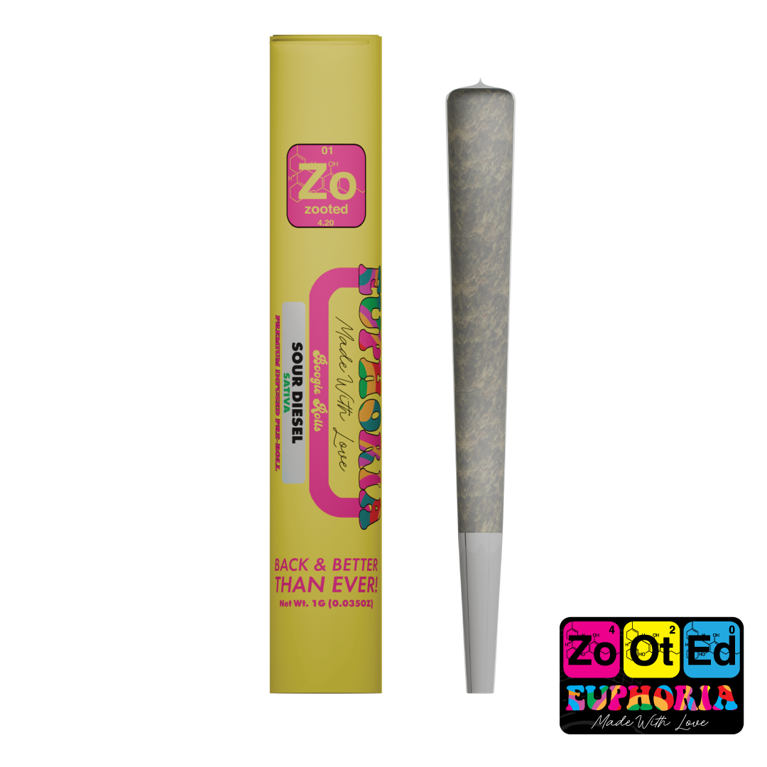 Sour Diesel Boogie Roll Pre-Roll - 1G Premium Pre-Roll