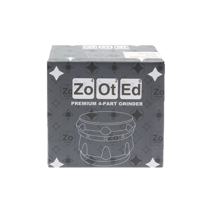 Zooted 4-Piece Herb Grinder - Black