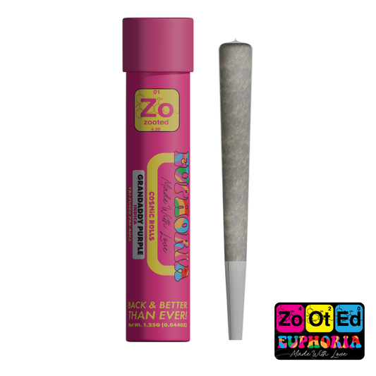 Granddaddy Purple Cosmic Pre-Roll - 1.25G Premium Triple Infused Pre-Roll