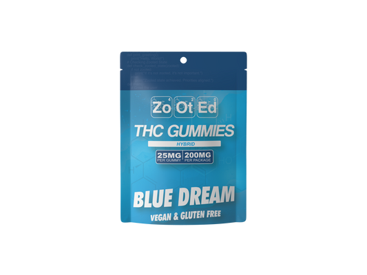 Blue Dream THC Infused Gummies - 200MG Per Package Vegan & Gluten Free