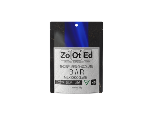 Milk Chocolate Bar - THC Infused Chocolate Bar