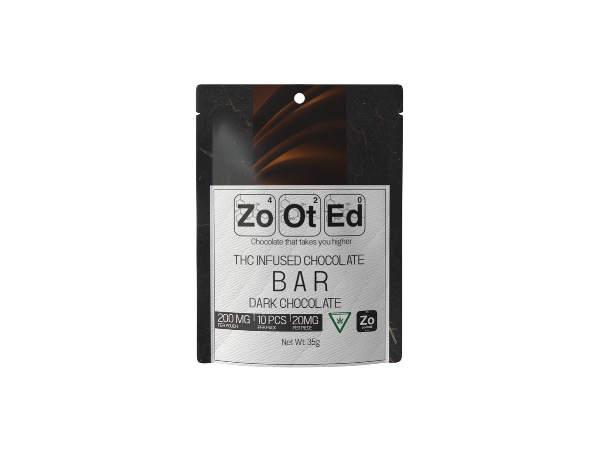 Dark Chocolate Bar - THC Infused Chocolate Bar