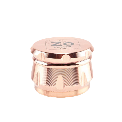 Zooted 4-Piece Herb Grinder - Rose Gold