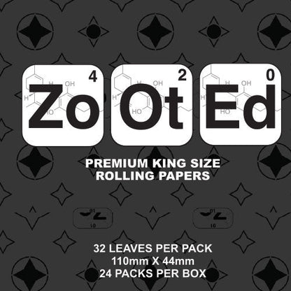 Zooted Brandz King Size Natural Rolling Paper - (24 Count Per Display)-Papers