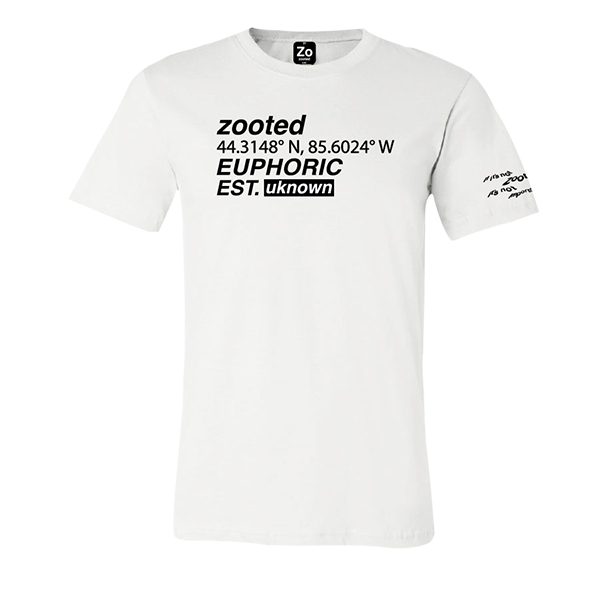 Zooted Euphoric White Unisex Shirt