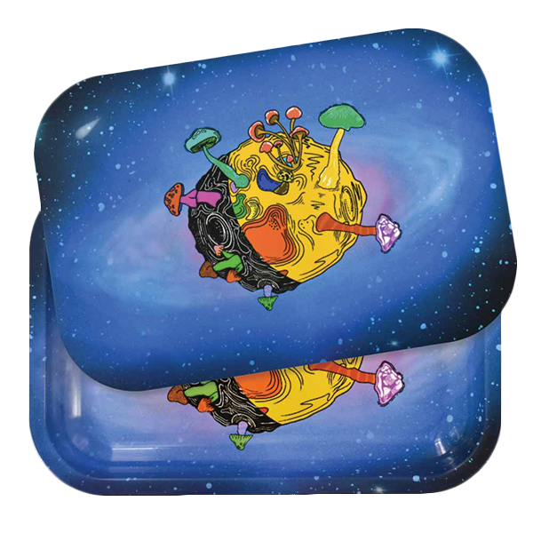 Zooted Shroomy Planet Artistic Rolling Tray