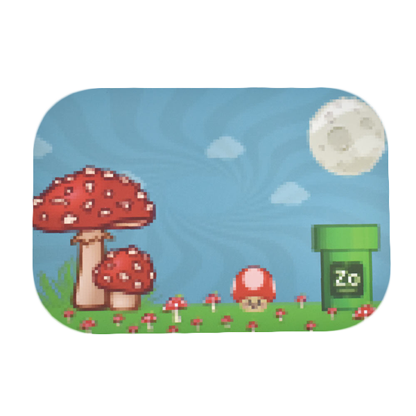 Zooted Pixel Video Game Inspired Artistic Rolling Tray