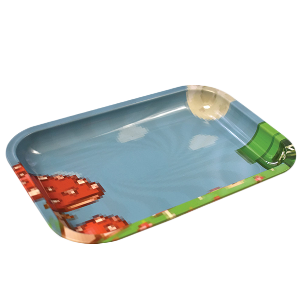 Zooted Pixel Video Game Inspired Artistic Rolling Tray