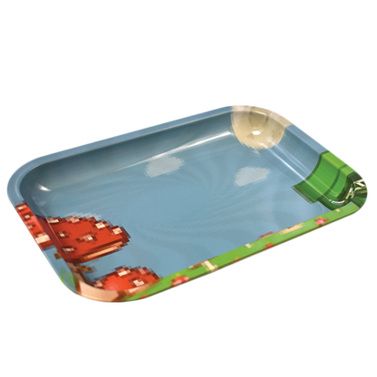 Zooted Pixel Video Game Inspired Artistic Rolling Tray