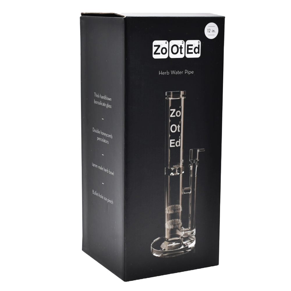 Zooted 12" Honeycomb Tube Water Pipe - (1 Count)