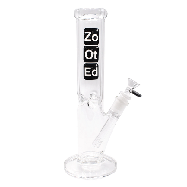Zooted 12" Straight Tube Water Pipe - (1 Count)