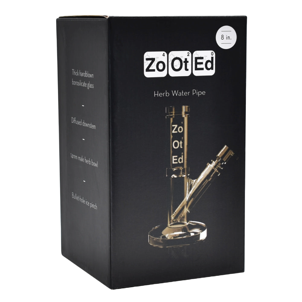 Zooted 8" Short Tube Water Pipe - (1 Count)