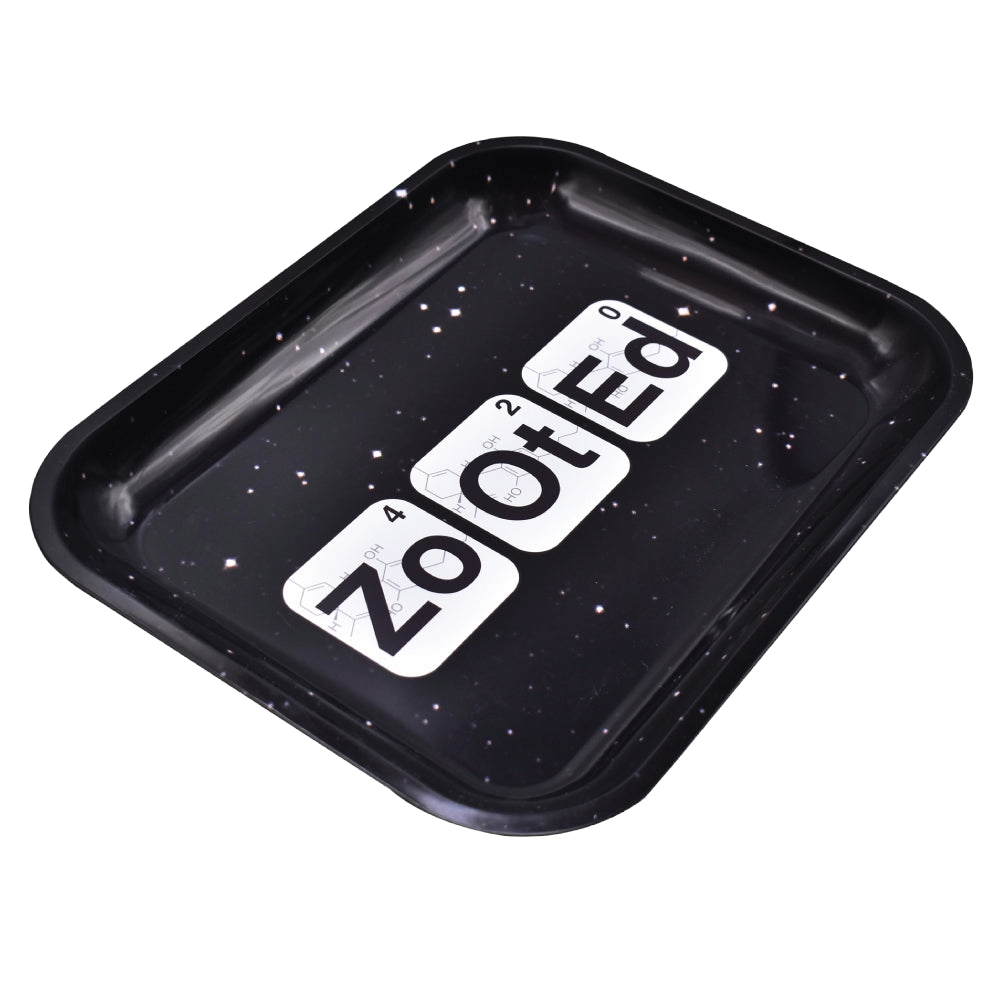Zooted Large Rolling Tray - Black or White - (1 Count)