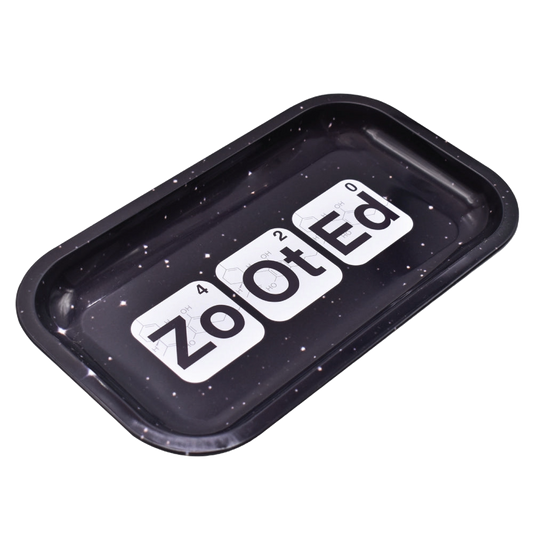 Zooted Medium Rolling Tray - Black or White - (1 Count)