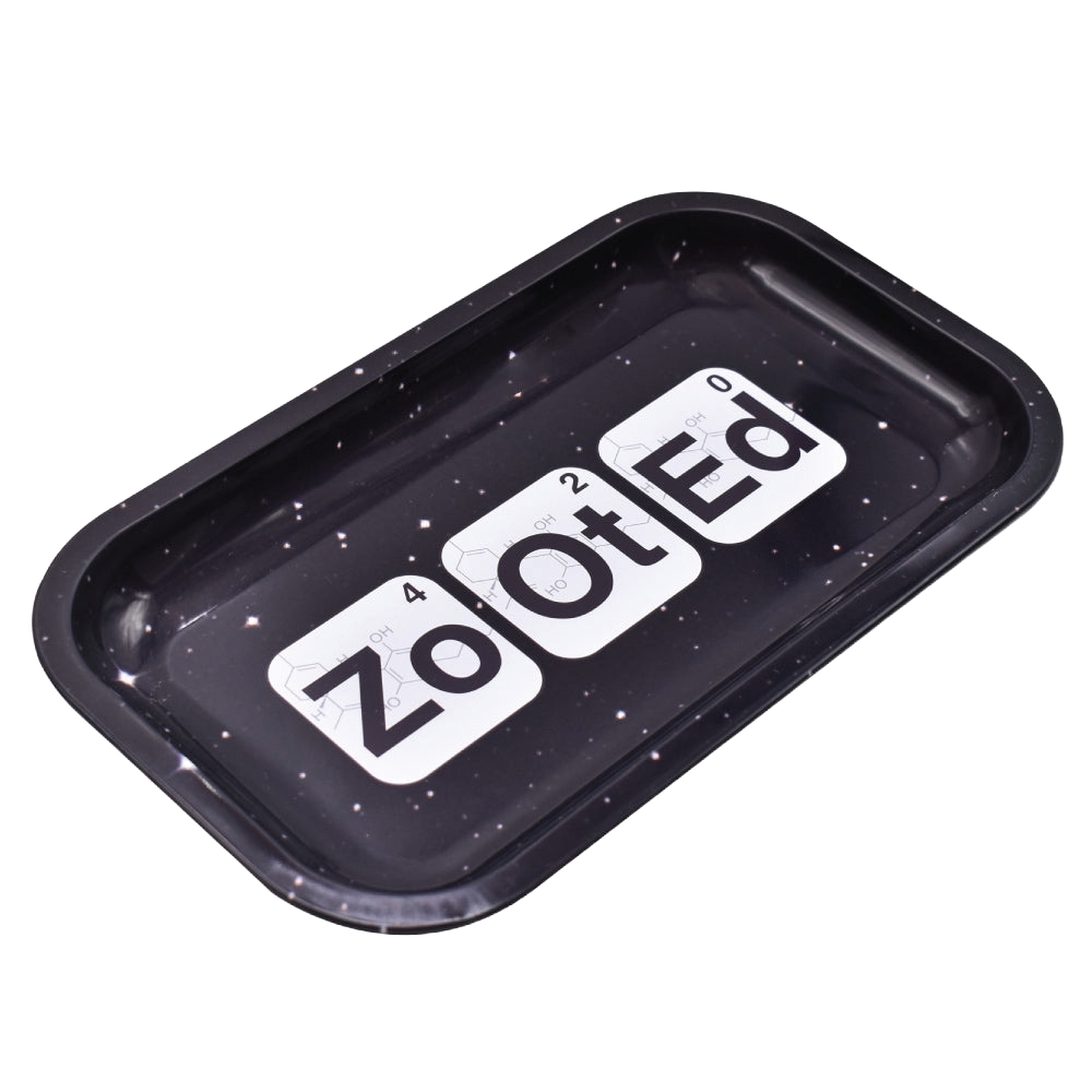 Zooted Medium Rolling Tray - Black or White - (1 Count)