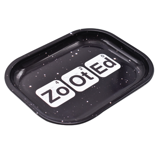 Zooted Small Rolling Tray - Black or White - (1 Count)