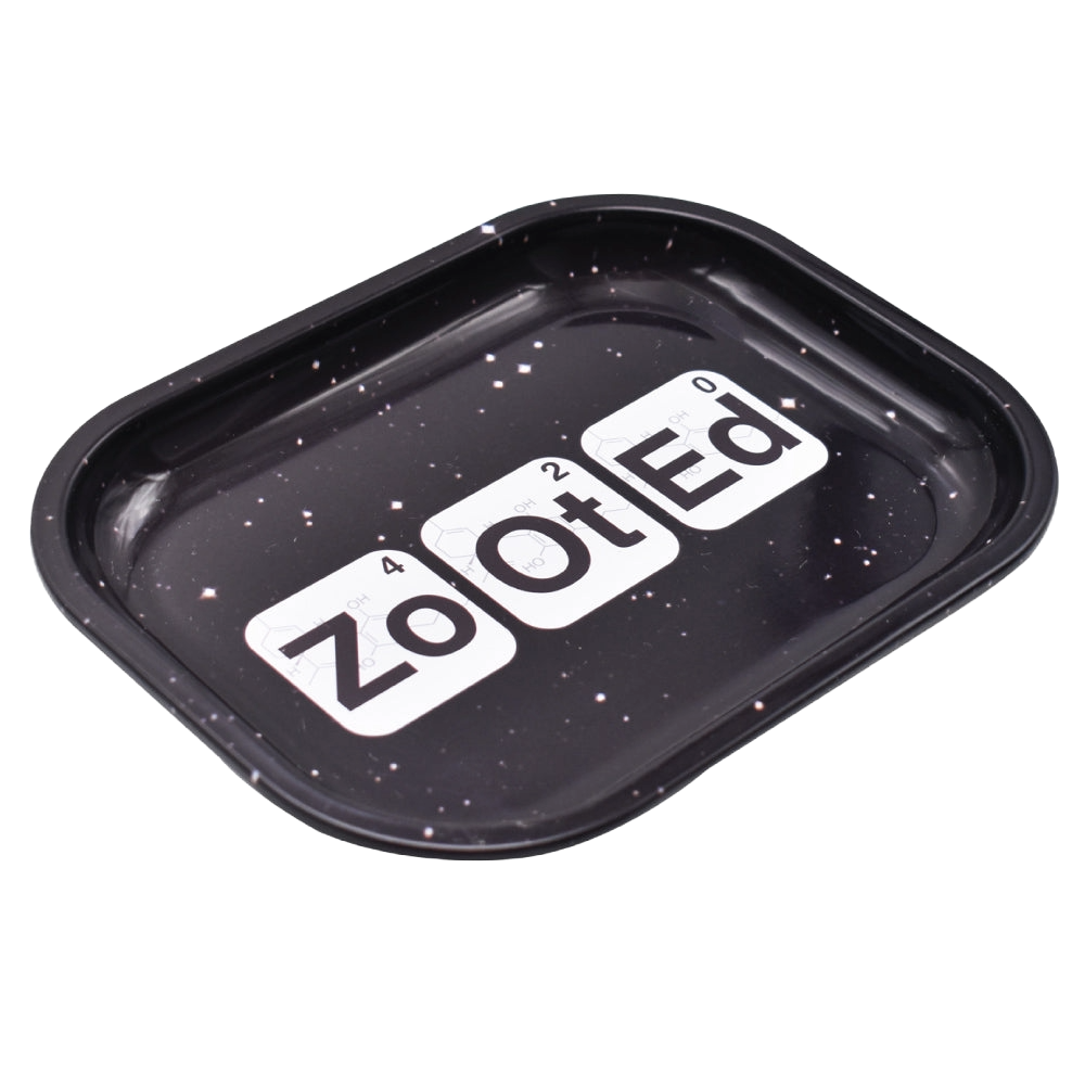 Zooted Small Rolling Tray - Black or White - (1 Count)