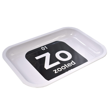 Load image into Gallery viewer, Zooted Classic Black on White Rolling Tray
